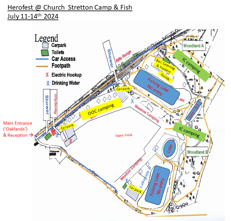 Map of Church Stretton site
